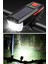 Kornalı Bisiklet Feneri Solar Güneş Enerji ve USB ile Şarj Edilebilir Su Geçirmez T6 LED Feneri Kırm 3
