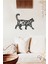 Kedi Temalı Dekoratif Ahşap Tablo 1