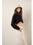 Siyah Kısa Crop Sweat 3