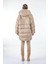Kapüşonlu Oversize Ekru Kadın Mont 1102644 4