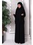 Iki Parça Pratik Namaz Elbisesi 8016 Siyah 5