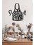 My Kitchen My Rules Temalı Dekoratif Ahşap Tablo 1