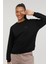 W-SN79 Basıc C Neck Sweat Siyah Kadın Sweatshirt 5
