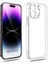 iPhone 14 Pro Max Uyumlu Kılıf 6.7 Kamera Üzerini Tam Kapatan Kamera Korumalı Şeffaf Tıpalı 1
