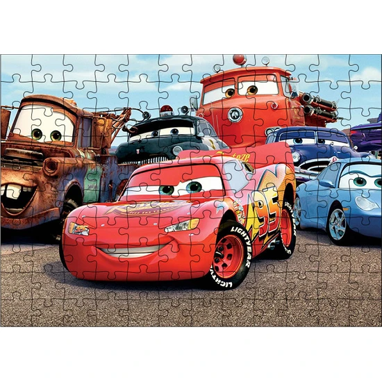 Tablomega Ahşap Mdf Puzzle Yapboz Arabalar 120 Parça 25*35 cm