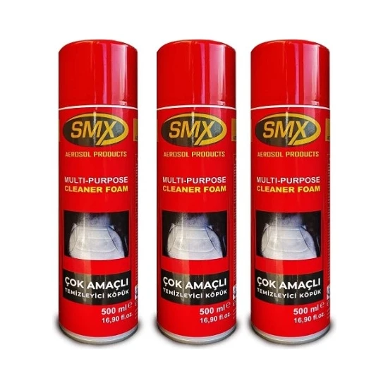Smx Çok Amaçlı Temizleyici Köpük Sprey 3 Adet (3*500ML)