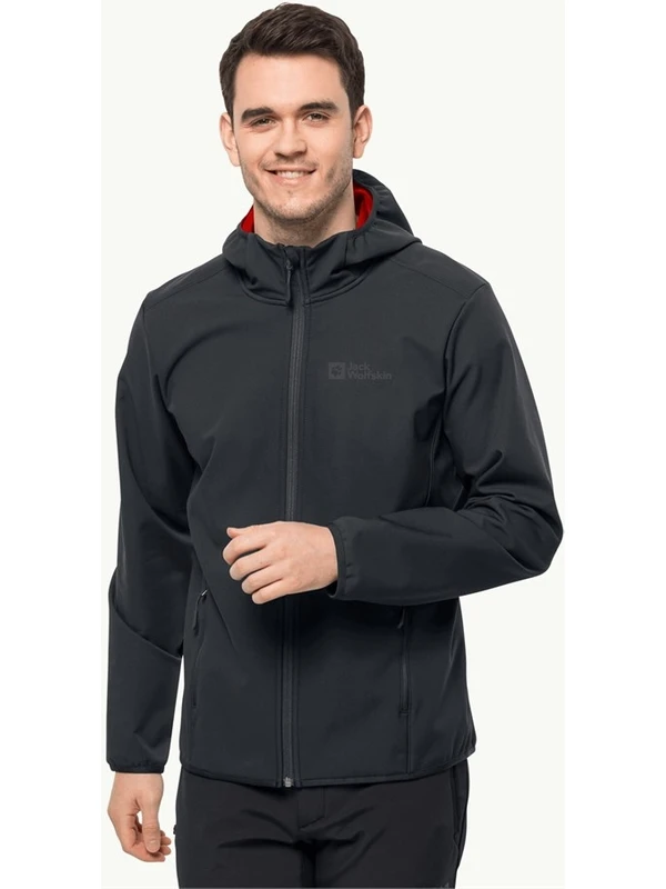 Jack Wolfskin Bornberg Hoody Koyu Füme Erkek Softshell 1307471-6350