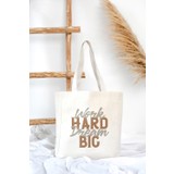 Feinas Kanvas Körüklü Tote Çanta - Hard (45x40x10cm - 320gr  %100 Pamuk)