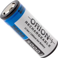 Orion 26650 3.7 V 5000 Mah Şarjlı Li-Ion Pil (Başsız)