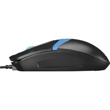 SM-220 USB Siyah/mavi 1200DPI 3D Optik Kablolu Mouse