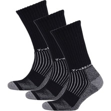 Thermoform Trekking Yürüyüş Kampçı Avcı Çorap Siyah 3'lü Paket