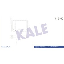 Kale Kalorifer Radyatörü Renault 9, 11 2 Sira Cu+Pl Bakir Borulu