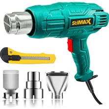 Stilmax Akım Koruma Bakır Rezistans Sıcak Hava Isı Tabancası 2 Kademeli 4200W ve Maket Bıçağı