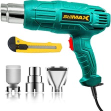 Stilmax Akım Koruma Bakır Rezistans Sıcak Hava Isı Tabancası 2 Kademeli 4200W ve Maket Bıçağı