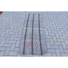 Kayra Export Eskitme Halı, Türk Halısı, Halı, 65X170 Cm Bej Halı, Bahçe Mutfak Halı, Bohemsı Mutfak Halı,  8355