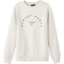 Lmtd Baskılı Erkek Çocuk Kemik Sweatshirt Nlmreetal Ls O-Neck Bru Sweat