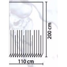 Zethome Evdy Banyo Duş Perdesi 4910 Tek Kanat 1X110X200