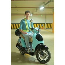 Hun Eyewear Reflektörlü Yelek Yüksek Görünümlü Motosiklet Scooter Ayarlanabilir Yelek
