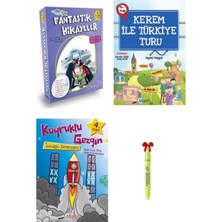 Mucit Yayınları 4.sınıf Fantastik Hikayeler Kerem ile Türkiye Turu Kuyruklu Gezginler Hikaye Seti