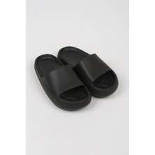 Ozyo Biatriz Siyah Eva Platform Günlük Plaj Yazlık Terlik