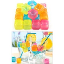 EminHome Plastik Buz Küpü Renkli 20 Li