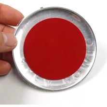 Ik Tuning Alfa Romeo Ön Arka Logo Stıcker 74 mm 2 Adet (Kırmızı-Siyah)