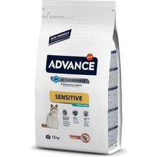 Advance Sensitive Somonlu Kısırlaştırılmış Hassas Kedi Maması 1.5 kg