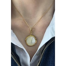Birinci1926 BIRINCI1926 925 Ayar Gümüş Kadın Mother Of Pearl Sedef Kolye