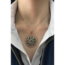 Birinci1926 BIRINCI1926 925 Ayar Gümüş Mother Of Pearl Rose Sedef Kolye