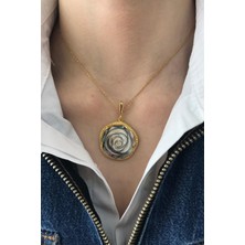 Birinci1926 BIRINCI1926 925 Ayar Gümüş Mother Of Pearl Gül Sedef Kolye