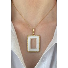 Birinci1926 BIRINCI1926 925 Ayar Gümüş Sedef Kadın Kolye