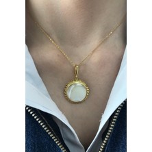Birinci1926 BIRINCI1926 925 Ayar Gümüş Mother Of Pearl Sedef Bayan Kolye
