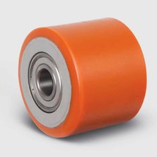 BH Büyük HidrolikTranspalet Tekeri Döküm Poliüretan Kaplamalı Bilyalı Rulmanlı 85 x 60 x 20