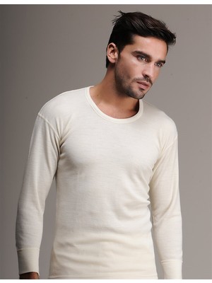 Hasyün Uzun Kollu Erkek Yün Fanila