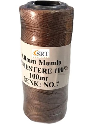 Srtfootcare Mumlu Iplik 1 mm 100MT (Leathercraft, Deri Hobi)