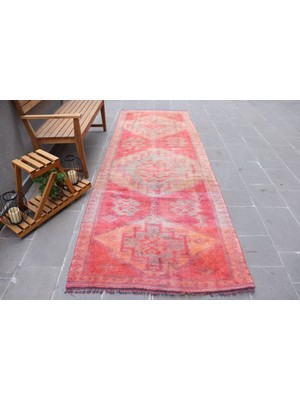 Kayra Export Türk Halısı, Eskitme Halı, Halı, 120X337 Cm Pempe Halı, Anadolusı Koridor Halı,  5391