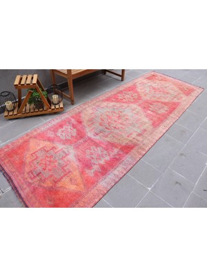 Kayra Export Türk Halısı, Eskitme Halı, Halı, 120X337 Cm Pempe Halı, Anadolusı Koridor Halı,  5391