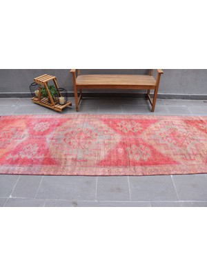 Kayra Export Türk Halısı, Eskitme Halı, Halı, 120X337 Cm Pempe Halı, Anadolusı Koridor Halı,  5391