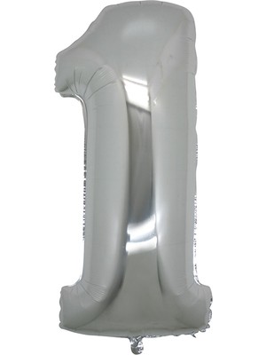 Tatlı Günler Gümüş Folyo Balon 40" Inç 100 cm 1 Rakamı