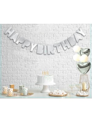 Tatlı Günler Gümüş Içi Dolu  Happy Birthday Banner