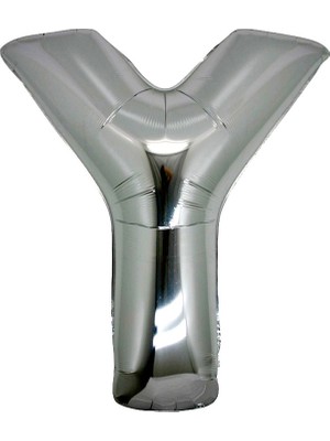Tatlı Günler Gümüş Folyo Balon 40" Inç 100 cm Y Harfi