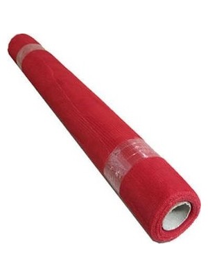 Tatlı Günler Grek Tül Süs Tülü Kapı Süsü Bebek Şekeri Nikah Şekeri Süsleme Kırmızı En: 70 cm 10 Metre