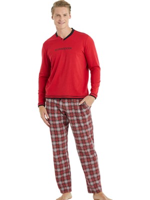 Blackspade Erkek Pijama Takımı 30922 - Kırmızı