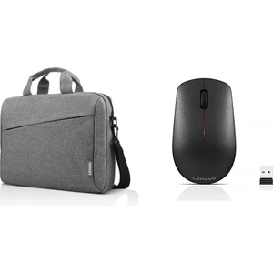 15.6" Casual Laptop Çantası T210 Gri, Lenovo 400 Kablosuz Mouse GY50R91293 Set