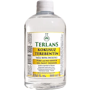 Terlans Kokusuz Terebentin 500 ml Tamamen Kokusuz Oil Paint Thinner