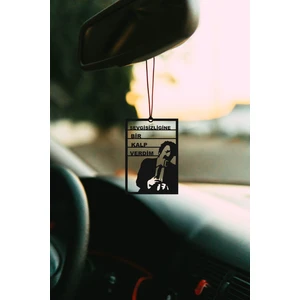 Metal Araba Süsü Müslüm Sevgisizliğine Bir Kalp Verdim Dikiz Aynası Süsü Hediyelik