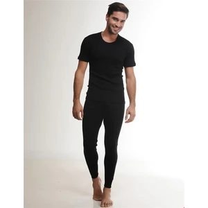 Erkek Siyah Yün Tayt Erkek