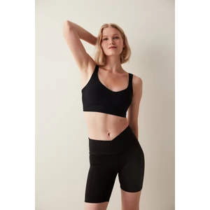 Siyah New Seamless Spor Bra