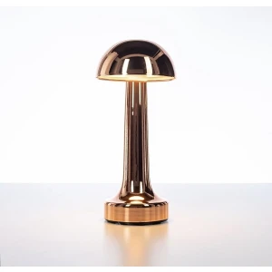 Modern LED Abajur Masa Lambası Gold Gövde Dokunmatik 3 Modlu