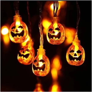 Halloween Cadılar Bayramı Bal Kabağı Şeklinde Damla Süs Lambası